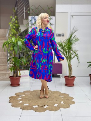 EF50115 Viskon Efes Elbise