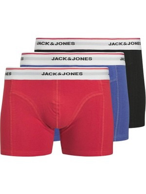 Jack Jones Jackayden Solıd Trunks 3 Pack Sn Boxer 12281999