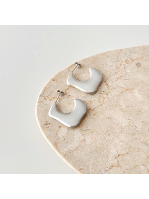 Ellery Grey Çelik Küpe