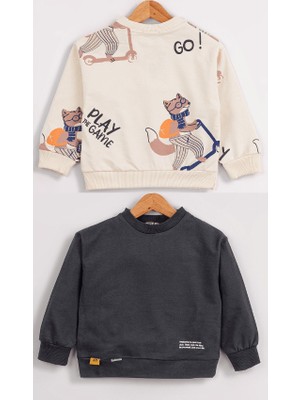 Erkek Çocuk 2'li Paket Basic Sweatshirt