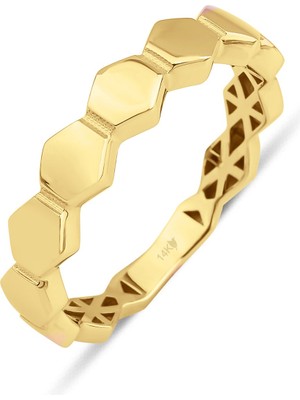 14 Ayar Altın Tamtur Petek Yüzük