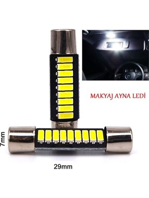 C5W 29MM Makyaj Aynası ve Güneşlik Ledi Sigorta Tip Sofit LED