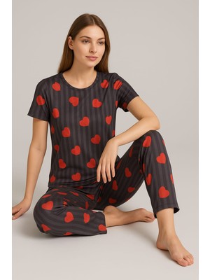 Kadın Kısa Kollu Pijama Takımı