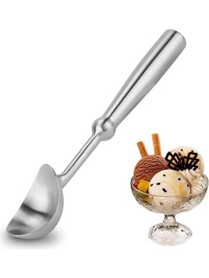 Komple 304 Çelik Lüks Dondurma Meyve Püre Alma Kaşığı MT197