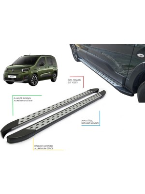 Berlingo Camlı Van Kısa Şase Noktalı Yan Basamak 2019 2020 2021 2022 2023 2024 2025 2026 2027