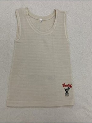 2'li Ünisex Çocuk Doğal Yün Atlet Astım-Bronşit Atleti Teri Çekip Teni Kuru