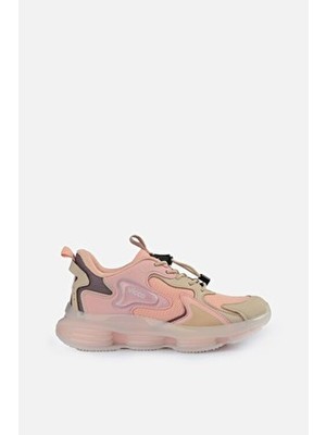 Vicco Kız Çocuk Spor Ayakkabı Suni Deri Çok Renkli Düz Taban Bağcıklı Tasarım