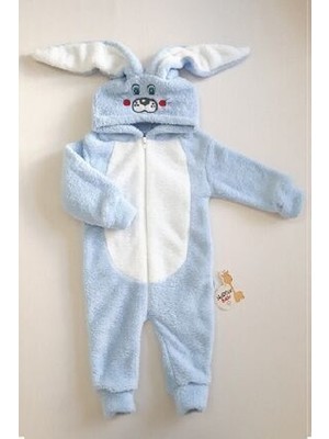 Erkek Çocuk Welsoft Tavşan Kulaklı  Kışlık Tulum