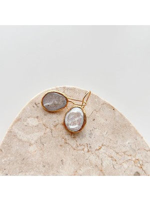 Grönland Doğal Taş Küpe