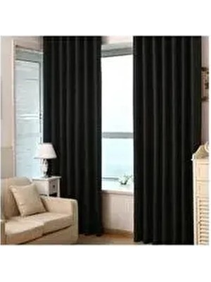 Brillant Siyah Pilesiz Karartma Güneşlik Perde Polyester Kumaş Dokuması ile Düz Desenli