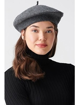 Unisex Yün Keçe Ressam Beresi Şapka Fransız Fötr Kasket