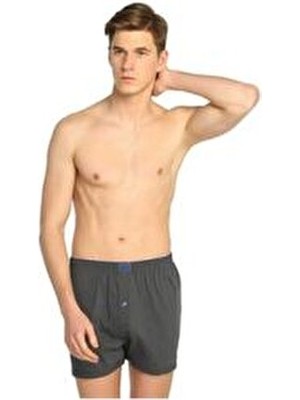 Tutku Erkek Kesim Düz Desenli Boxer Havlu Bel Baksır 4 Adet Dokuma Kumaş