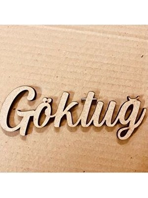 Lazer Kesim Geometrik Tema Ahşap İkinci İsim 10 x 15 Boyutlu Çerçevesiz Dekoratif Parça