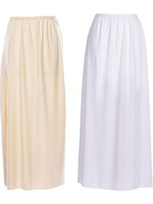 Etek Altı Astar 2li Bej ve Beyaz