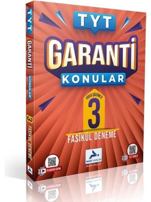 Paraf Yayınları Paraf  Tyt Garanti Konular 3 Fasikül Deneme