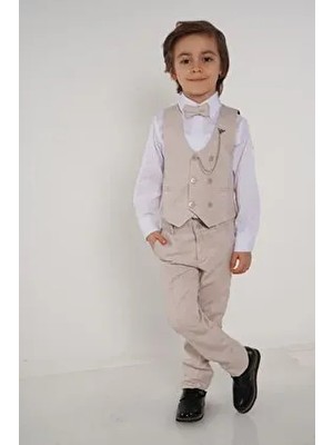 Planet Yelekli Erkek Çocuk Takım Elbise