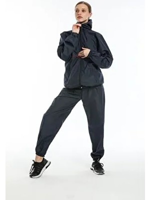 Fitblue Unisex Termal Sauna Eşofman Takımı Tüm Bedenler İçin Uzun Kol Kapüşonlu Düz Desenli