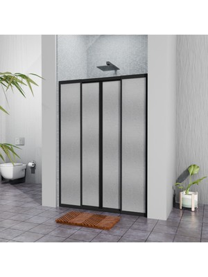 Si̇yah Plastik Mika Duşakabin H:180 183CM