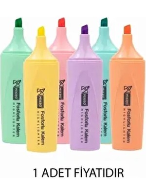 Mk 605 Pastel Fosforlu Işaret Kalemi