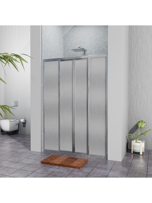 Gümüş Plastik Mika Duşakabin H:180 164CM