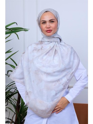 Eşsiz Suluboya Çiçek Desenli Dijital Soft Şal