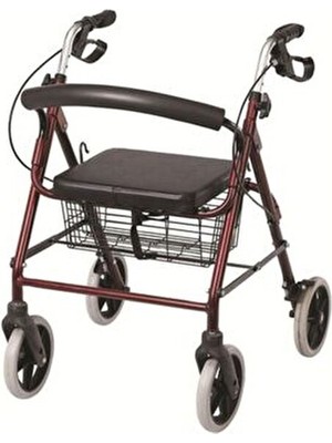 Lüx Oturaklı Rolatör 4 Tekerli Yürüteç Katlanabilir ve Taşınabilir Özellikleri ile Rahatlık Sunar