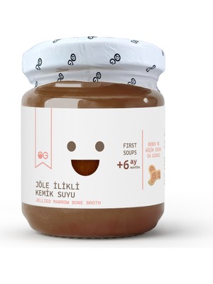 OG natural 200 ml Jöle Ilikli Kemik Suyu 2'li Paket +6 Ay Bebekler İçin Katkı Maddesi İçermez