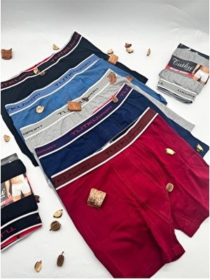 400 Likralı Elastan Spor Pamuk Erkek Boxer 5 Adet