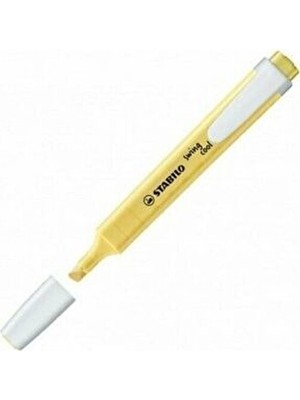 Stabilo Swing Cool Fosforlu Kalem Pastel Sarı 144-8 Renkli Kalem 1 Adet Beyaz Kapaklı