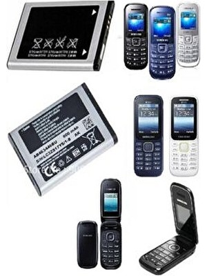 Yedek Samsung Tuşlu Cep Telefonlarına Uyumlu 800 Mah. Batarya Pil B310/1190/1205/1270/E250