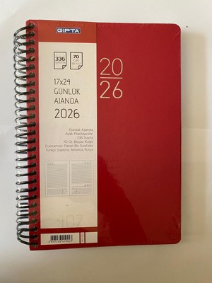 Gıpta 407-SEK Eko 17X24 Spiralli Günlükajanda