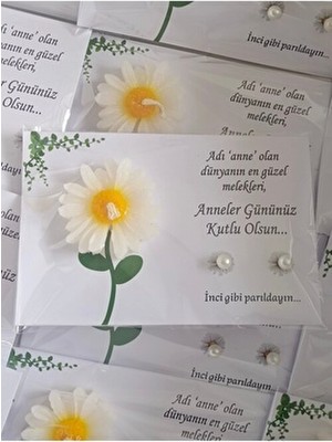 Anneler Günü Hediyesi Inci Küpeli Kurumsal Hediye Kartı 10 Adet