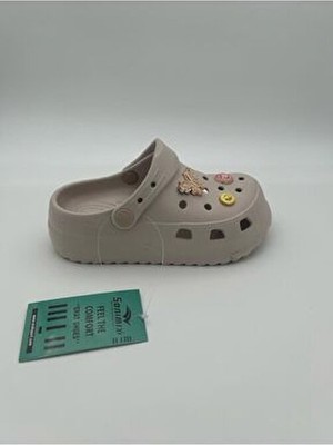 Çocuk Yüksek Taban Süslü Terlik