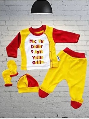 Gülücük Taraftar %100 Pamuk Tulum Seti Uzun Kol Erkekler İçin Düz Desenli