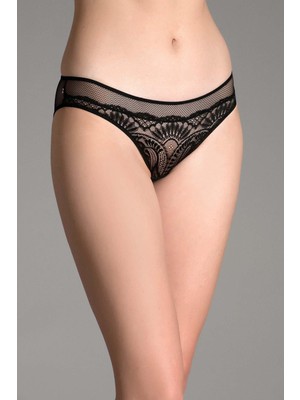 Cotonhause Kadın Dantelli Siyah Slip Külot 363019