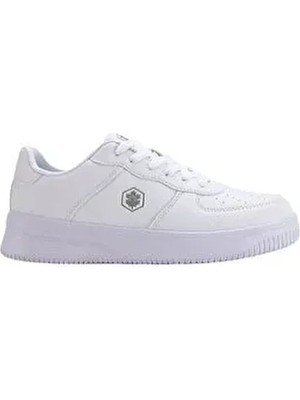 Lumberjack Kadın Fınster Wmn 3fx Beyaz Sneaker Düz Tabanlı Tekstil Malzeme ile Günlük Rahatlık Sunar