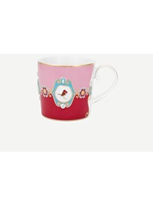 Pip Studio Love Birds Kırmızı Pembe Porselen Kupa 150 Ml