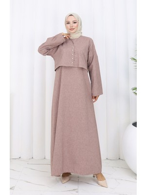 Ceket Jile Ikili Takım 2155-02 Koyu Gül Kurusu