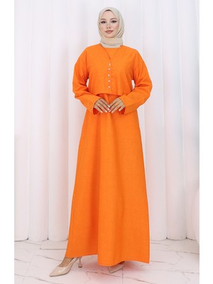 Ceket Jile Ikili Takım 2155-04 Oranj