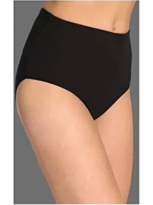 Tutku Kadın Siyah 6'lı Paket Pamuklu Ribana Bato Külot Yumuşak Dokulu Rahat Tasarım ile Konforlu Kullanım