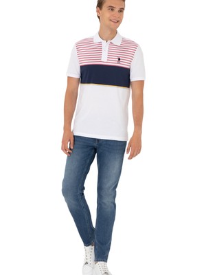 Erkek Regular Fit Polo Yaka Turkuaz T-Shirt