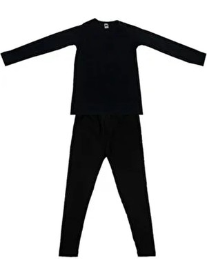 Erkek Çocuk Termal Alt- Üst Set Takım Siyah