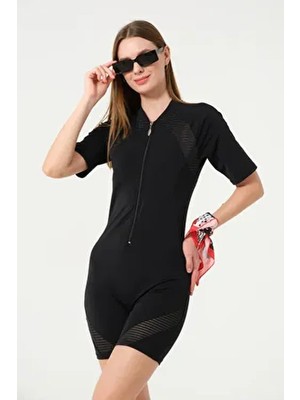 Sörfcü Yüzücü Tulum Mayo Fermuarlı