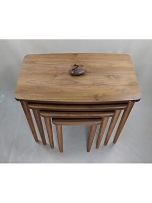 Mdf Lam Antikceviz 4lü Zigon Sehpa