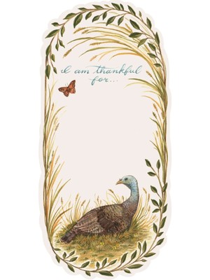 Thankful Turkey Table Card Pack Of 12