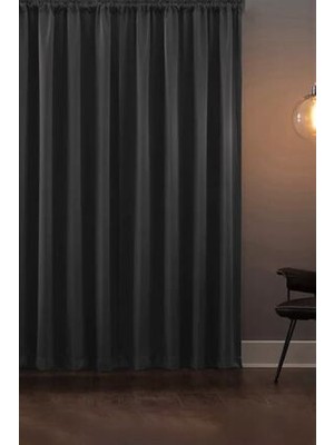 Blackout Işık Geçirmez Fon Perde V-14 Füme Pilesiz Ekstraforlu Karartma Güneşlik (Enxboy)