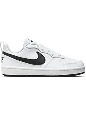 Nike Court Borough Low Recraft (Gs) Kadın Ayakkabı Hakiki Deri Düz Taban Kauçuk Taban