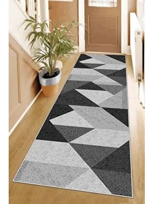 West Home Makinede Yıkanabilir Modern Tema Kaymaz Taban Leke Tutmaz Kesme Yolluk Halı Tipi