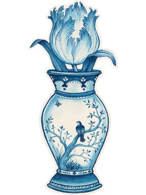 Indigo Tulip Table Accent - Pack Of 12
