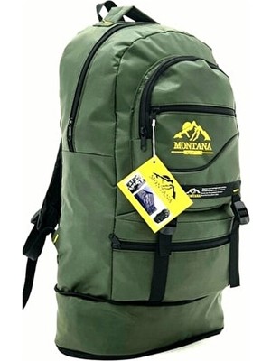 Montana Mountainer Farmafa Körüklü Dağcı Sırt Çantası Haki Renkli Tekstil Materyal Orta Boy Business Koleksiyonu